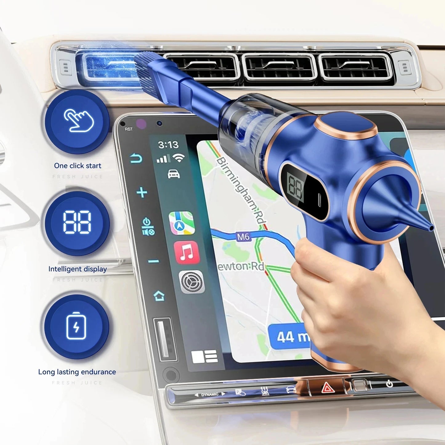 Xiaomi MIJIA 9500000Pa 5 in1 Wireless Automobile Vacuum Cleaner Portable Vacuum Cleaner