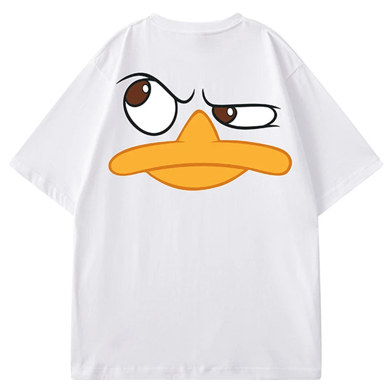 Y2k Cartoon T Shirt For Men Summer New 100% Cotton