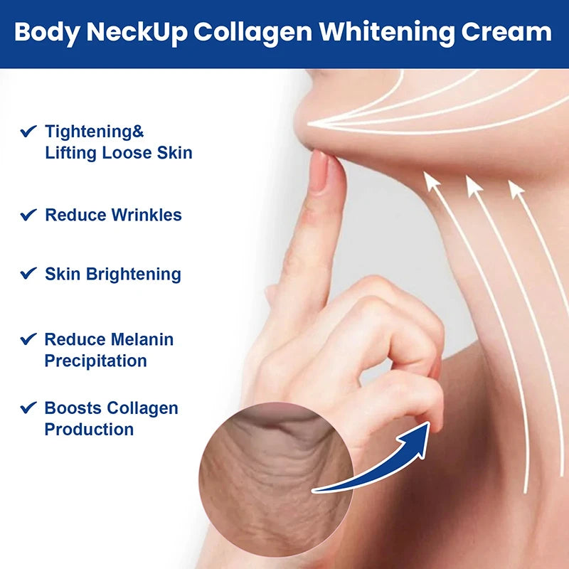 Crema de proteína de líneas de cuello de colágeno, elimina las líneas finas del cuello, antiedad, rejuvenecimiento, nutre, elimina la papada, cuidado de la piel